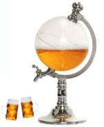 Distributeur de bière Globe ou distributeur de boisson, vin, soda, jus - Cadeau déco maison et cuisine
