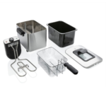 Friteuse Brabantia BBEK1130 - Friteuse à l’huile - 4 litres - 2200 watts - Zone froide - Température réglable - Passe au lave-vaisselle - Protection contre la surchauffe - Acier inoxydable