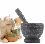 Min mortier à épices ONGJJ Presse-ail Livre D'ail en Bois Ensemble Mortier Et Pilon en Bois, Broyeur à épices, Poivre, Herbes Et Ail Outil De Cuisine, Round Garlic