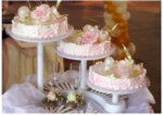 Présentoir Plastique 3 Etages, présentoir gâteaux pâtisserie cupcake présentoir à dessert ESCALIER