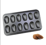 moule à pâtisserie en métal, conçu pour réaliser des gâteaux ou des desserts en forme de coquillage