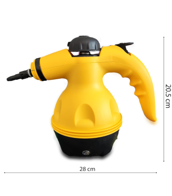 Retoo Nettoyeur Vapeur 3,5 Bars Désinfection Naturelle 9 Accessoires Pour éliminer Les Taches de Rideau Vitre Tapis Sièges D'auto Sofa Cuisines SallesDe Bain Jaune